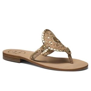 Georgica Sandal in Cork and Gold by Jack Rogers